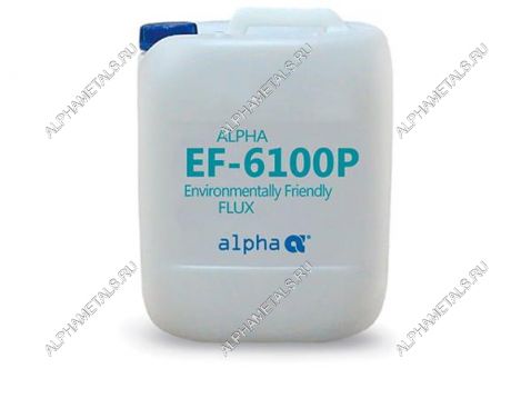 Жидкий флюс для пайки ALPHA EF6100P, канистра 10л 149886.0010 ALPHAMETALS на сайте alphametals.ru