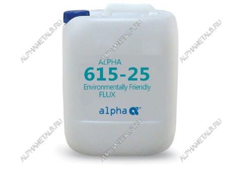 Жидкий флюс для пайки ALPHA 615-15, канистра 10л 115956.0010 ALPHAMETALS на сайте alphametals.ru